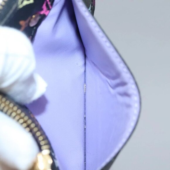 LOUIS VUITTON Monogram Pochette Cles NM Coin Purse Black M60279 Auth 131837 - Picture 12 of 16